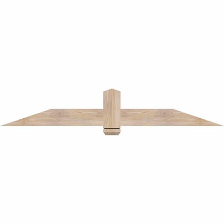 Ekena Millwork Eugene Smooth Timber Gable Bracket, Douglas Fir, 72"W x 12"H x 1 1/2"D x 5 1/2"F, 4/12 Pitch GBW072X12X0206EUG00SDF